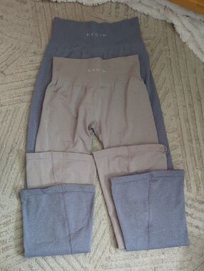 NVGTN Iconic Seamless Flare Leggings Bundle in Taupe and Grey!